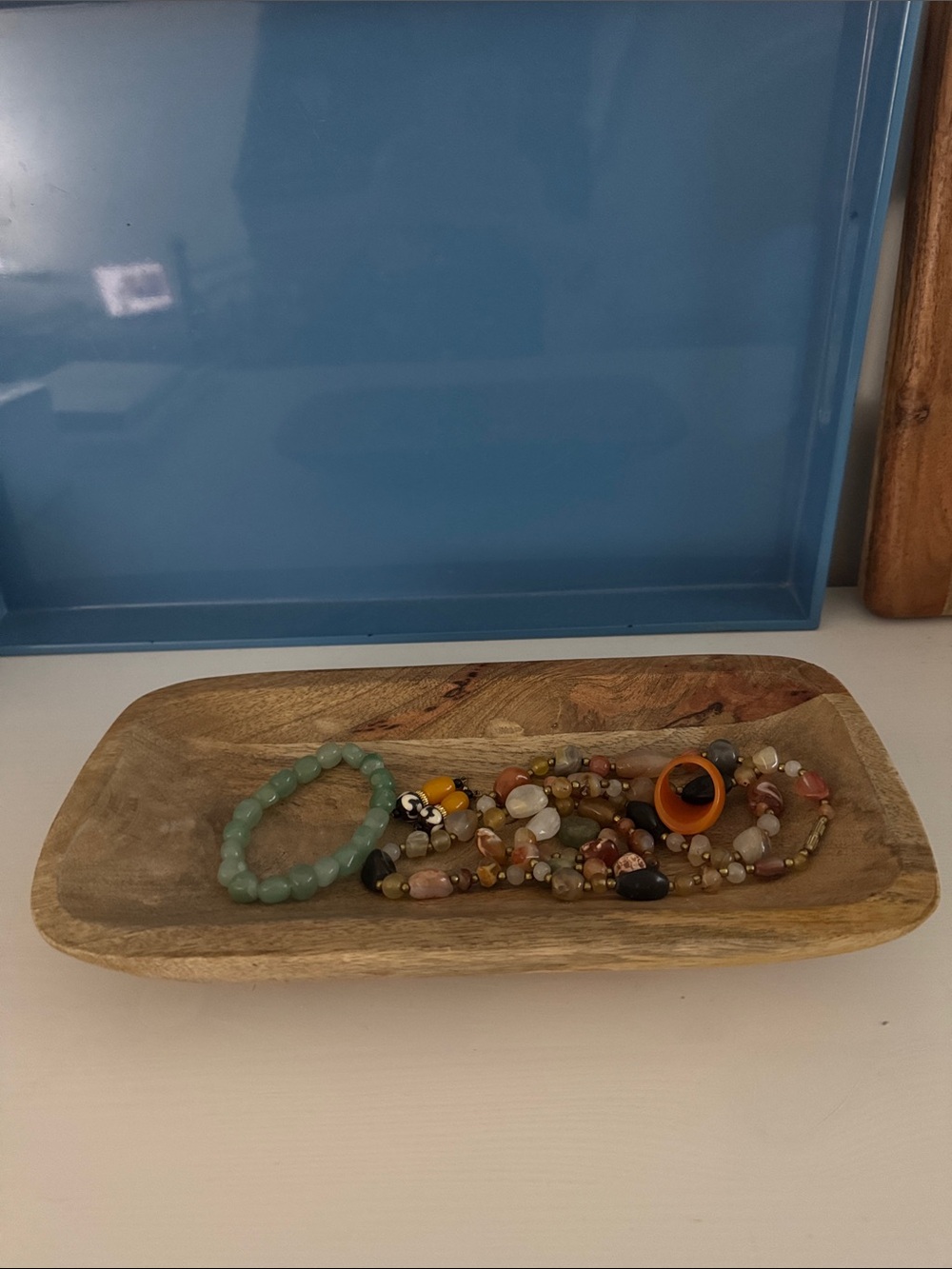 Natural Wood Decorative Tray Dough Bowl Dave & Jenny Better Homes Gardens Brown